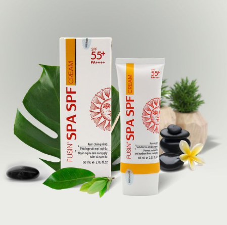 Kem chống nắng vật lý-hóa học Fusin Spa SPF 55+
