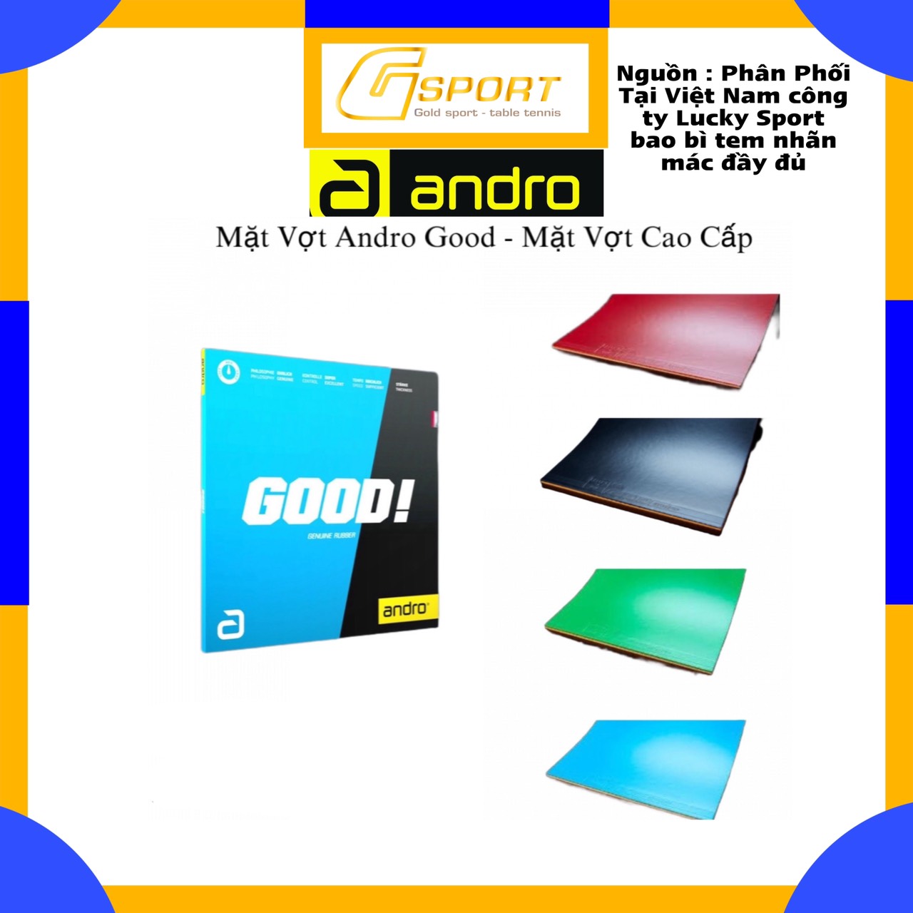 Mặt vợt bóng bàn andro good