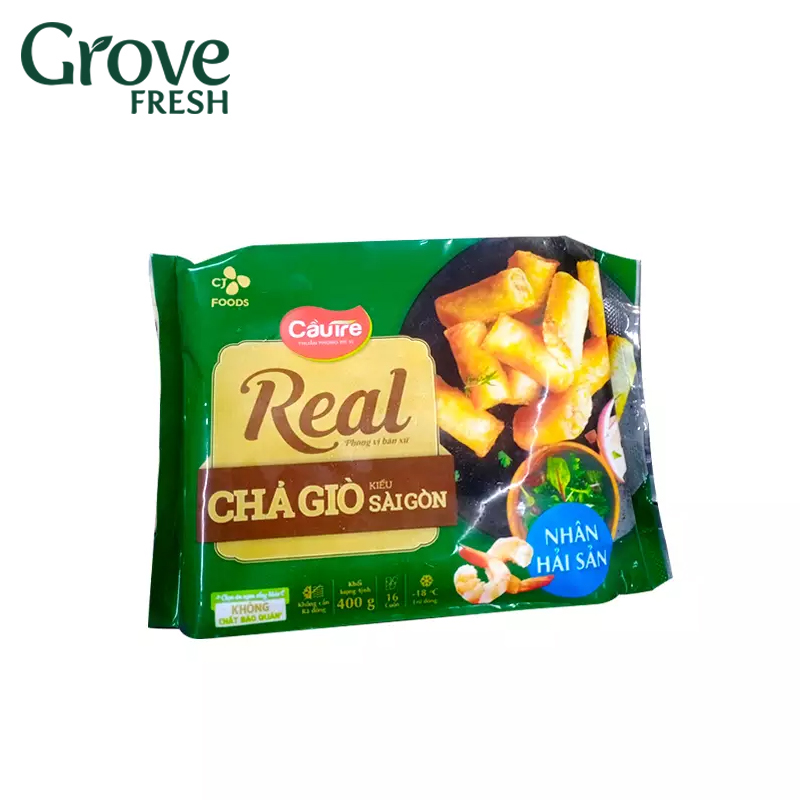 Chả giò rice real hải sản cj - gói 400g
