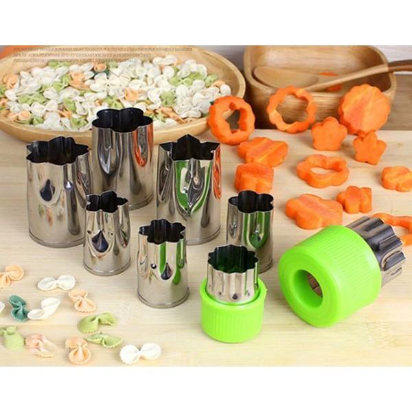 Bộ dụng cụ cắt tỉa hoa quả rau củ 8 món,dụng cụ tạo hình rau củ quả 8 món cao cấp,Dụng Cụ Cắt Tỉa Hoa Quả Đa Năng