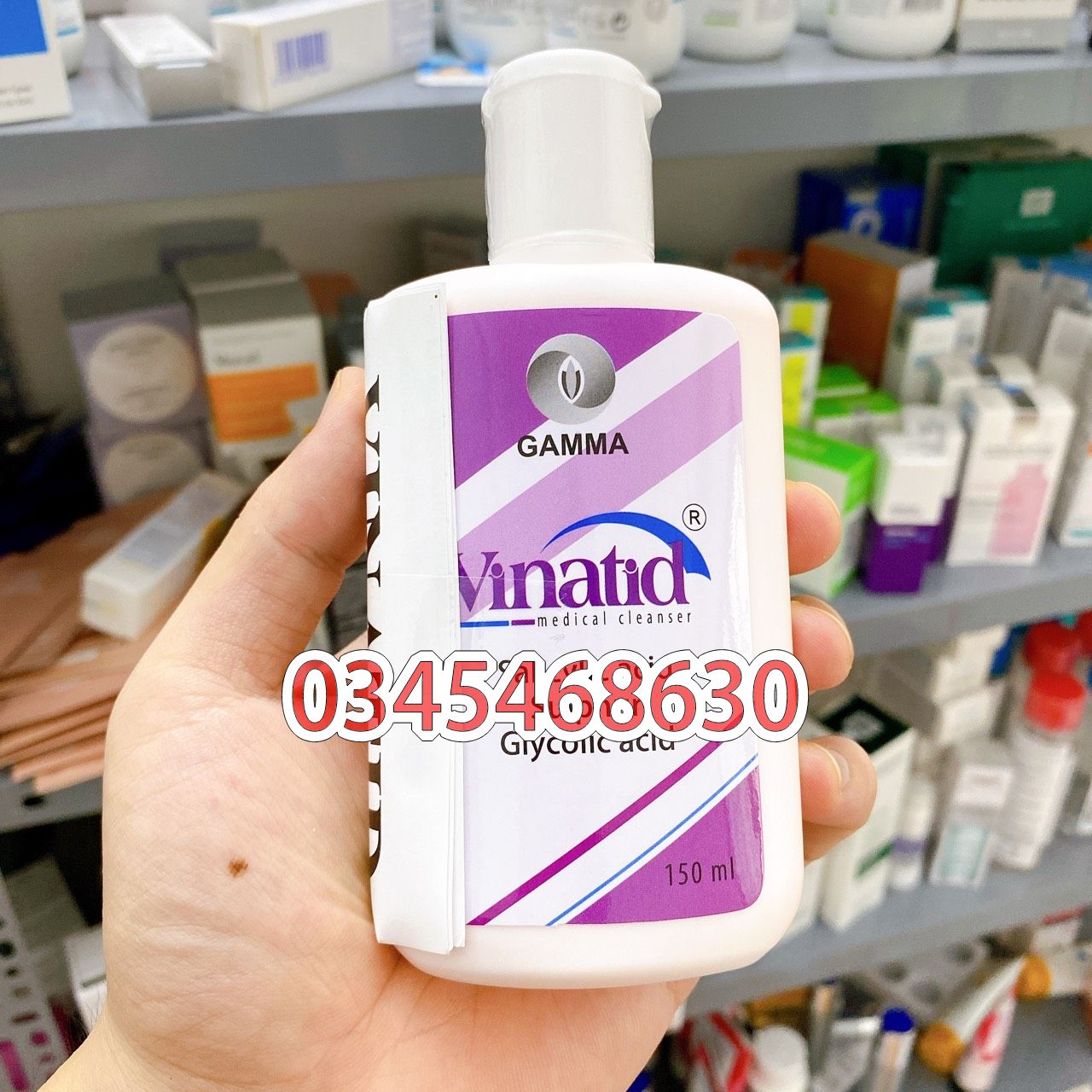 Sữa tắm - sửa rửa mặt cho da mụn Vinatid - 150ml