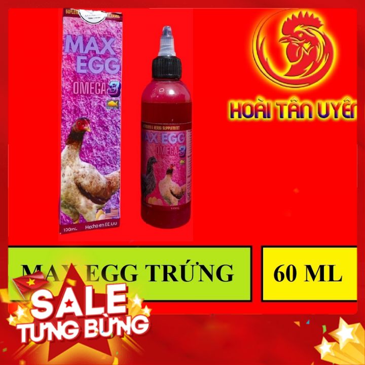 Max eeg omega 3 siêu kích trứng cho gà đẻ 100ml