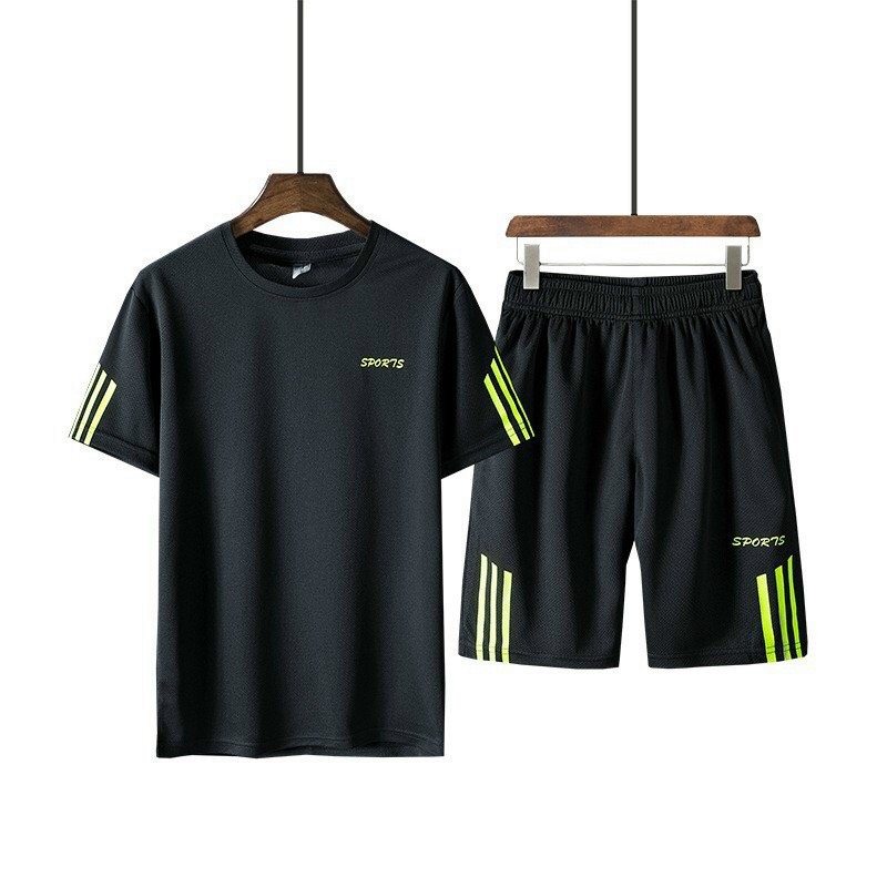 Đồ bộ thể thao nam cổ tròn bộ đồ thể thao nam cao cấp chất liệu thun da cá thoáng mát cực đẹp