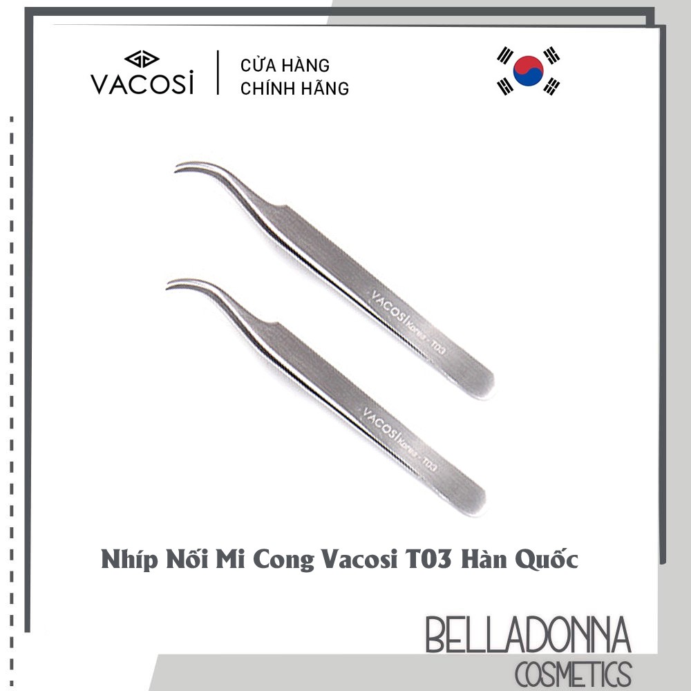 Nhíp Nối Mi Cong Vacosi Curved Tweezers T03