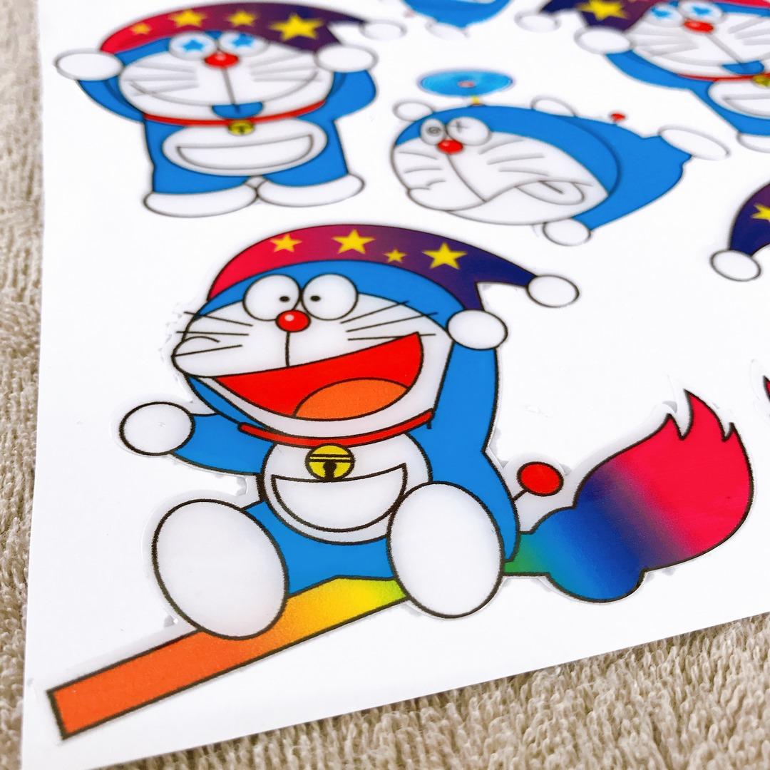 NGUYÊN BỘ TEM DÁN XE MÁY DÁN TRANG TRÍ NHÀ CỬA HOẶC DỤNG CỤ CHO BÉ DORAEMON DOREMON CHỔI PHÙ THỦY MẪU H129
