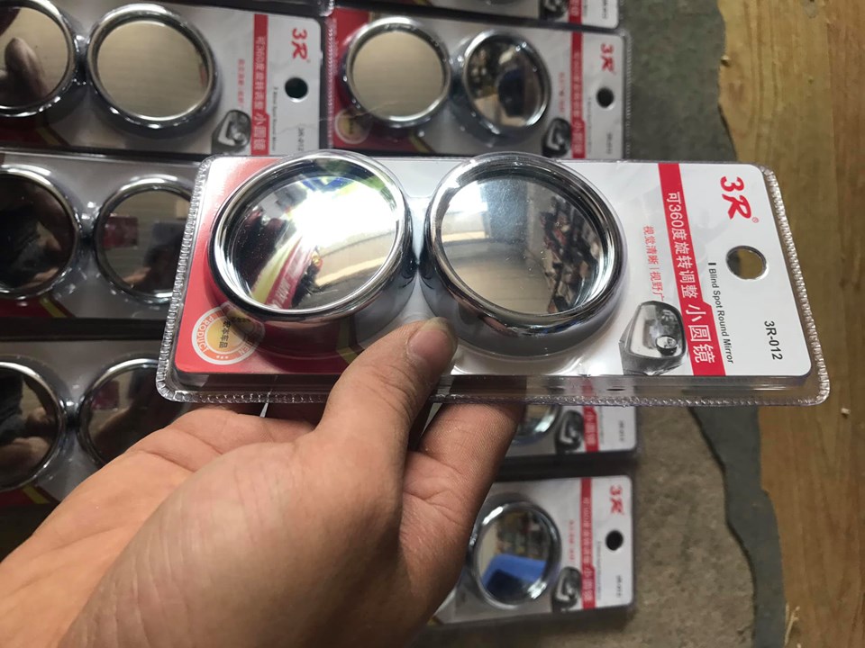 Bộ 2 Gương Cầu Lồi Gắn Kính Chiếu Hậu Ô Tô Tăng Góc Quan Sát - Đường Kính 5cm