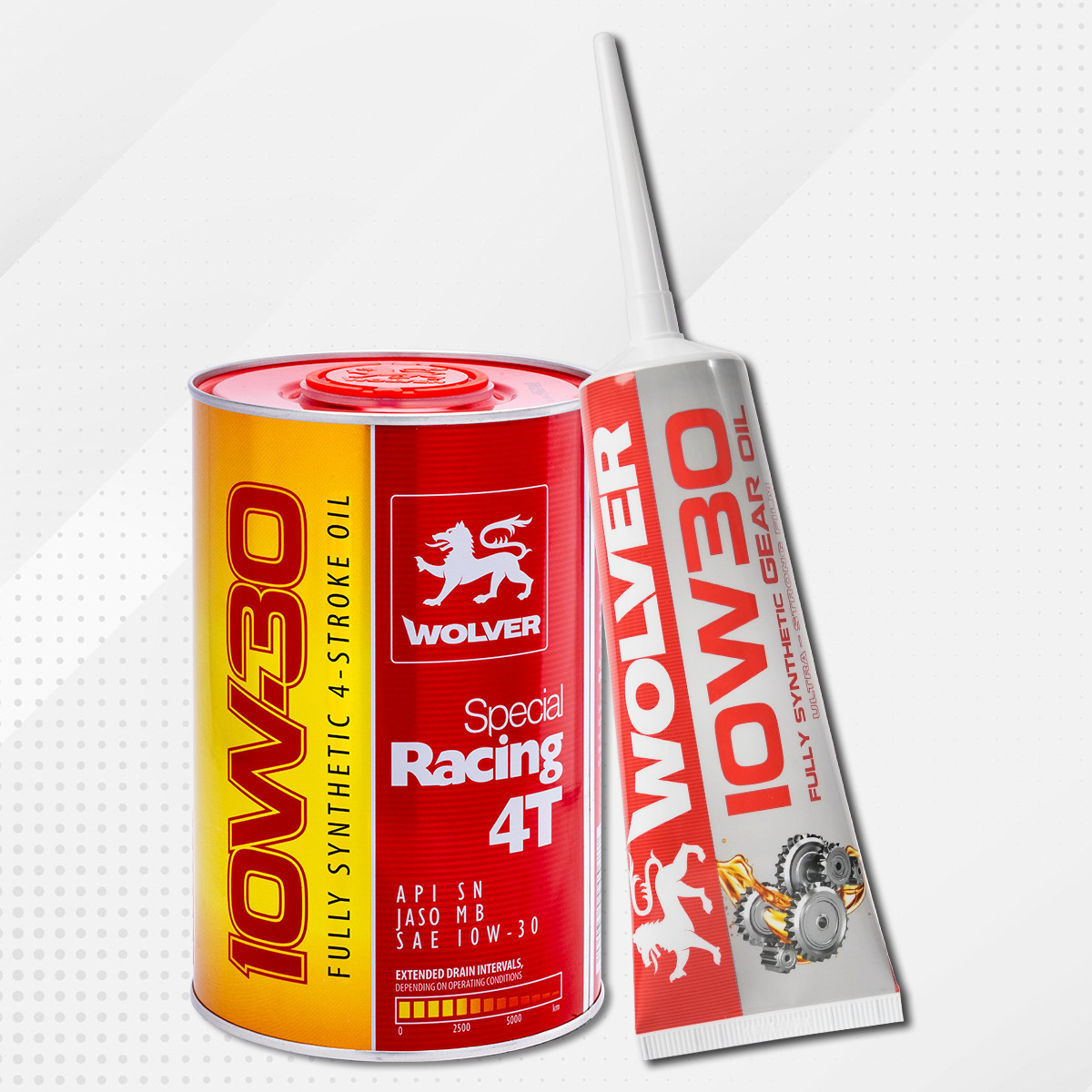 Combo nhớt + lap Wolver Special Racing 10w30 SN 0.8L