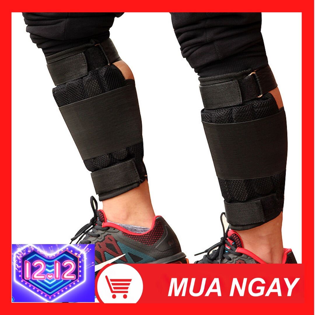 Bộ 2 tạ đeo chân hàng xịn loại 5kg siêu êm, chống rơi tuột