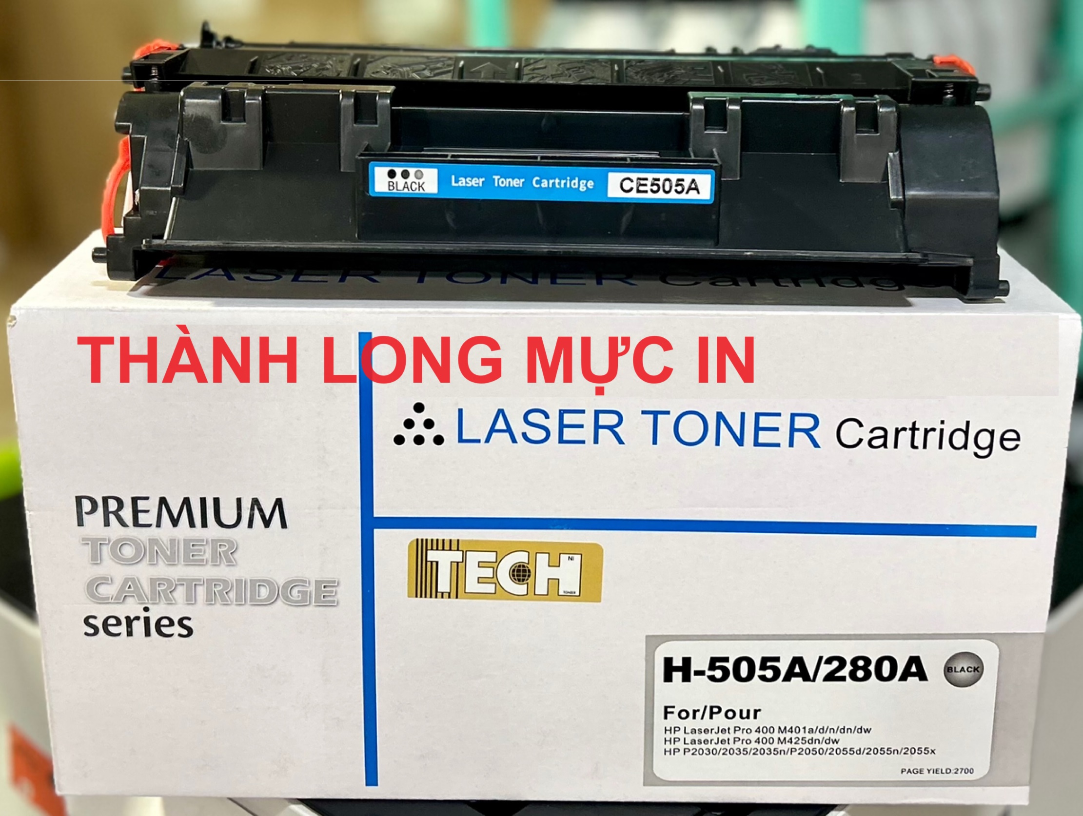 Hộp mực 80A 05A Mực in Canon LBP 6300 251dw 253dw HP Pro 400MFP/401DN/M425dn/M521dn/P2035N/P2055/2055d/2055dn Loại tốt Full box
