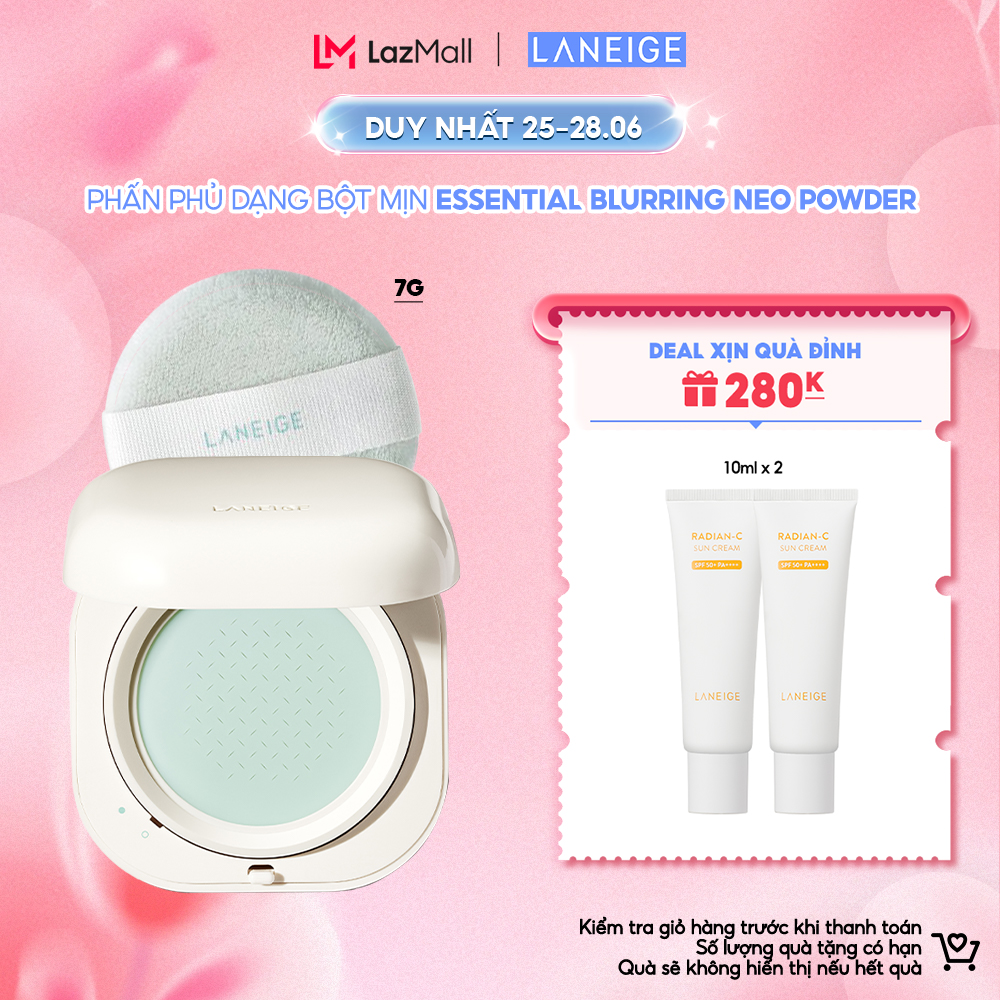 Phấn Phủ Dạng Bột Mịn Laneige Neo Essential Blurring Finish Powder 7G