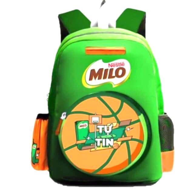 Balo Milo Tự Tin cho bé học tiểu học. Hàng khuyến mãi của sữa MILO