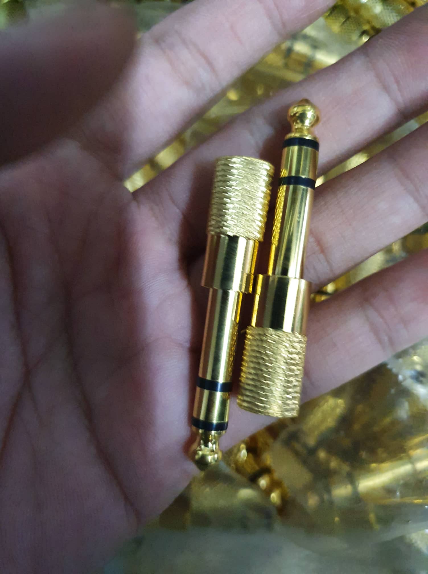 2 chiếc rắc chuyển đổi 6ly ra ổ 3 ly mạ