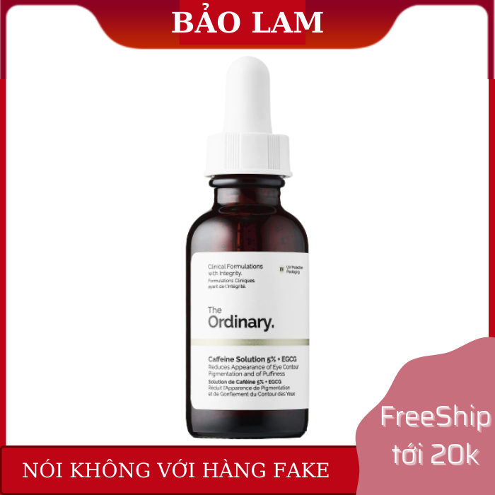 Serum dưỡng da vùng mắt caffeine solution 5% + egcg - the ordinary