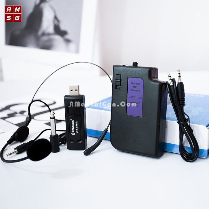 Mic trợ giảng không dây v11 bảo hành 3 tháng