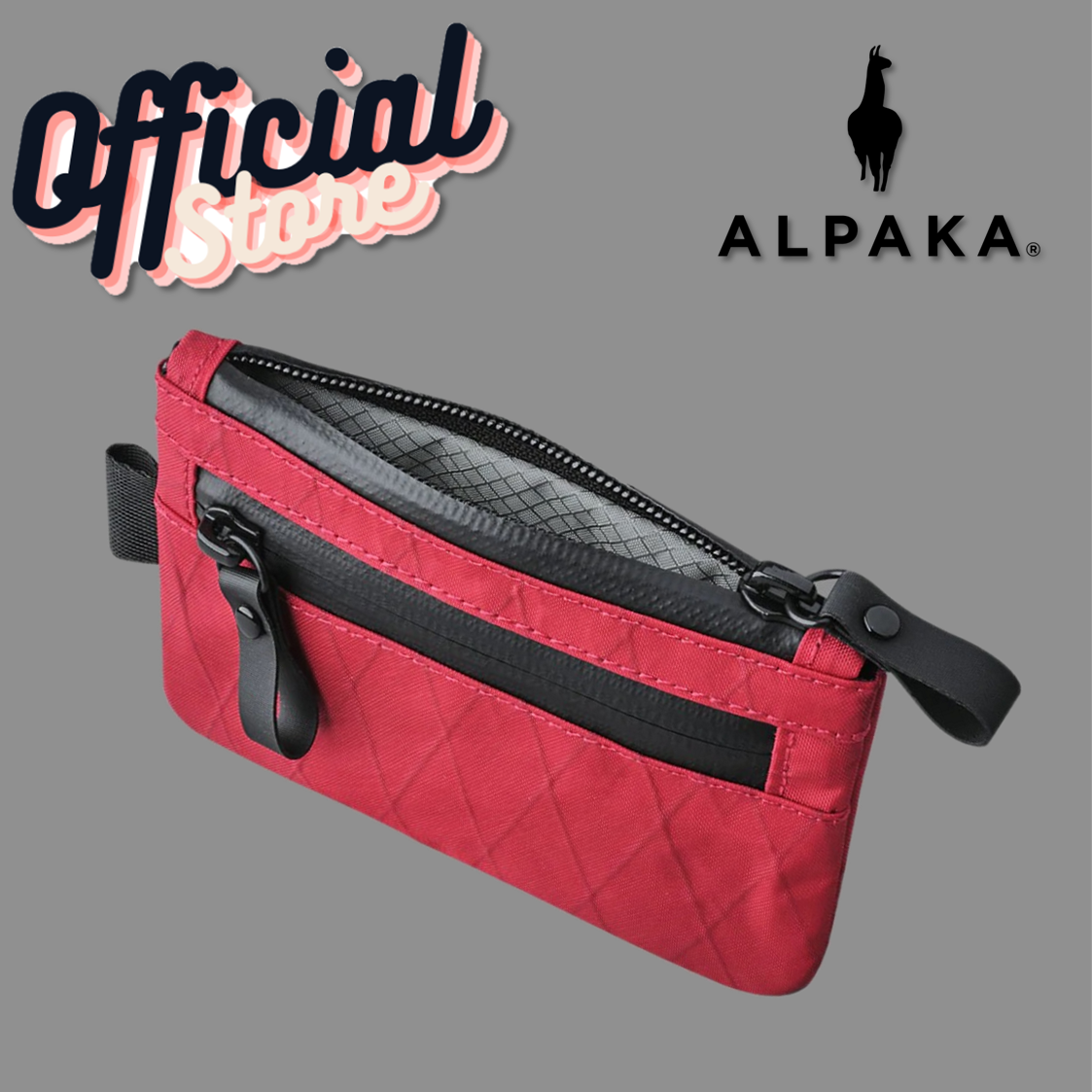 Alpaka design zip pouch túi vì tiền xu thẻ tiền mặt