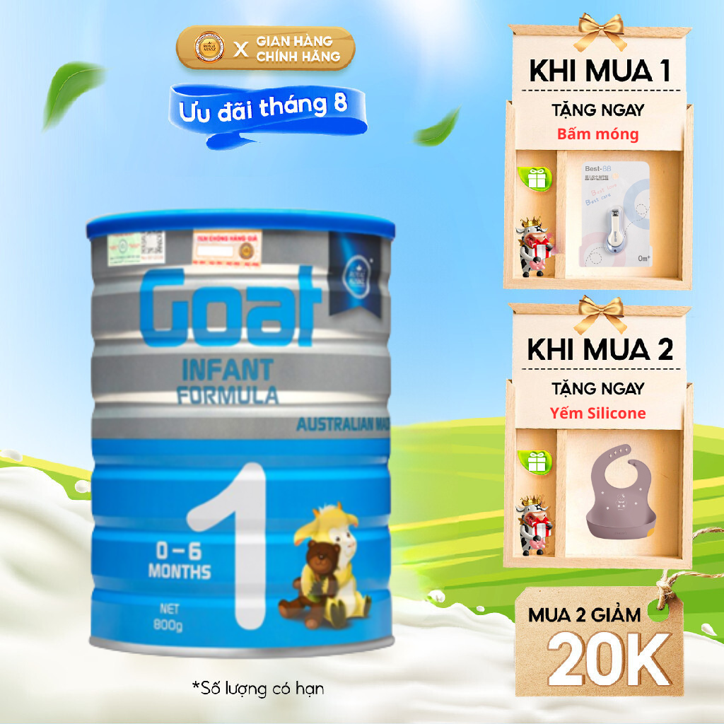 Sữa dê hoàng gia úc goat infant formula 1 bổ sung dinh dưỡng cho bé royal ausnz 800g