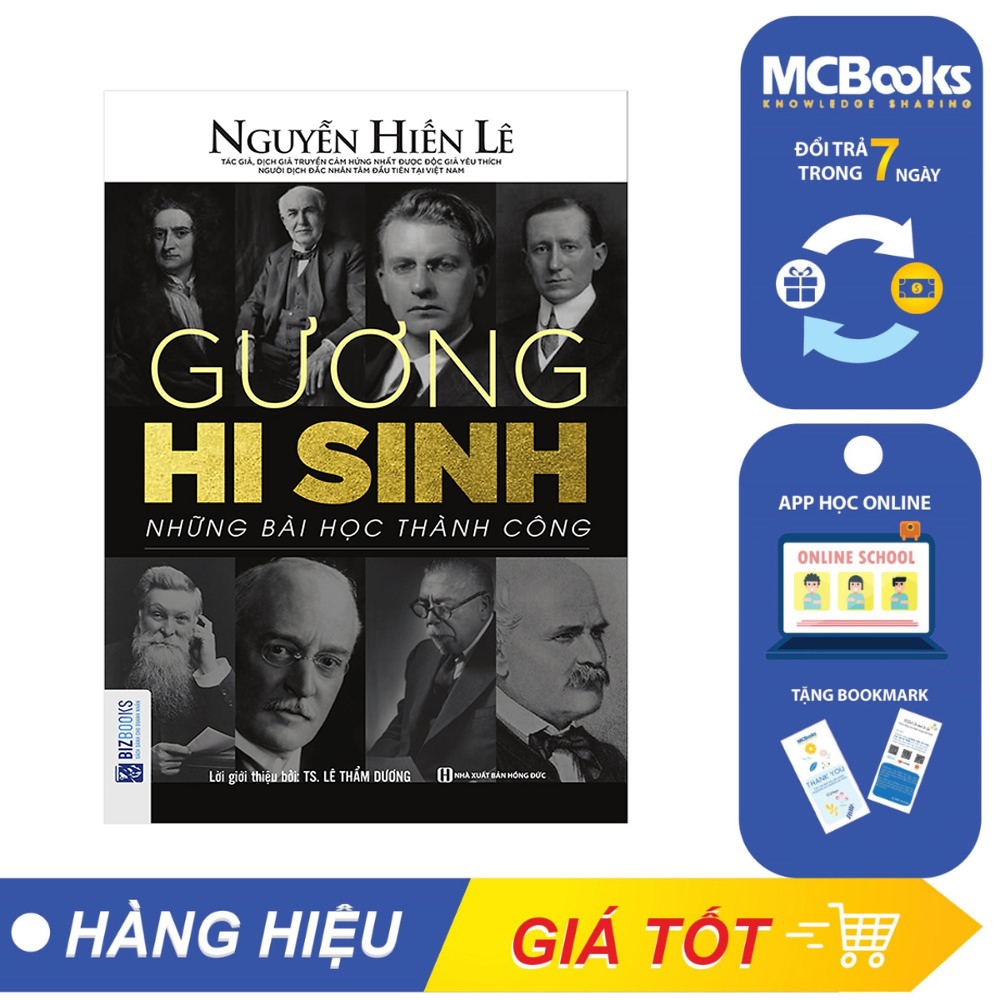 Sách - gương hy sinh - những bài học thành công - tủ sách nguyễn hiến lê - mcbooks
