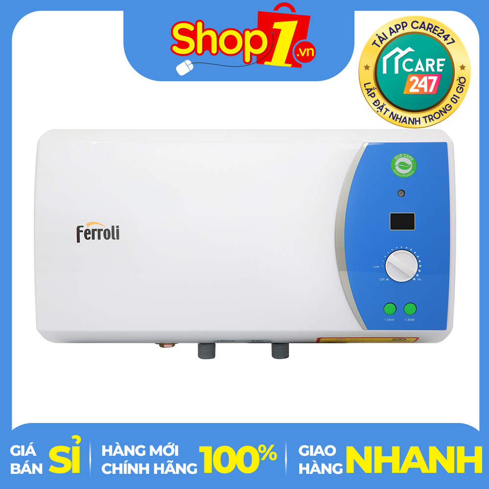 Máy nước nóng ferroli verdi 20l ae -dung tích 20 lít công suất làm nóng 2500w nhiệt độ tối đa 75 độ c