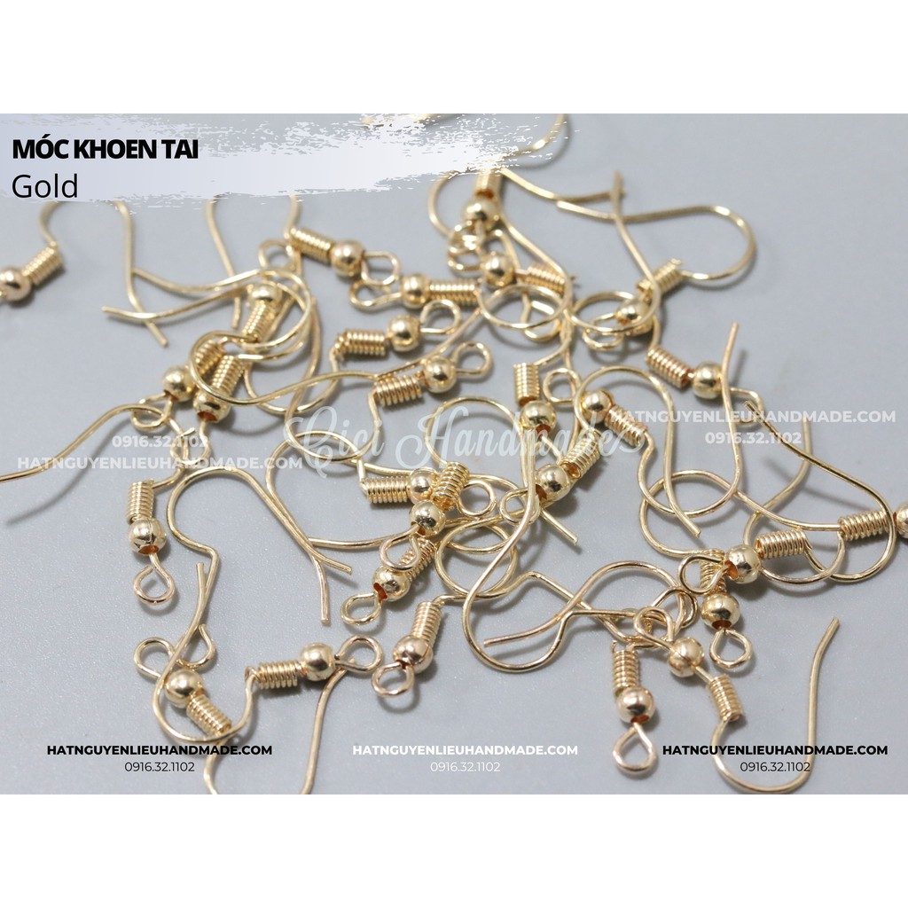 5g (khoảng 25c) khoen bông tai móc câu DIY Đồ Trang Sức Cici Handmade hạt cườm nguyên liệu tự làm kẹp tóc vòng tay