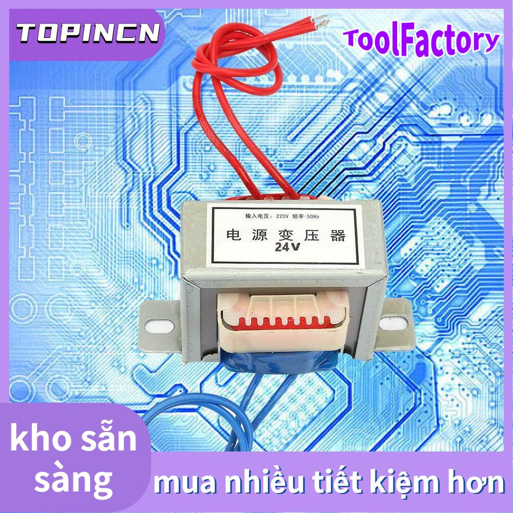 Máy biến áp một nguồn ac 220v ei, điện áp đầu ra 12v/24v 15w đầu vào 50hz 24v
