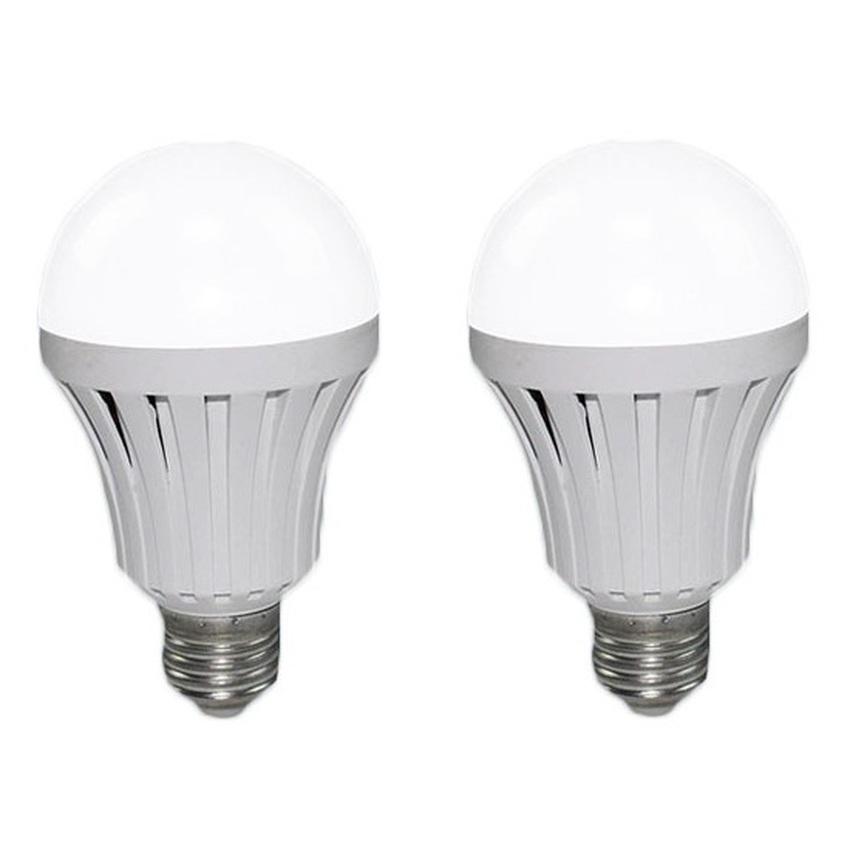 [HCM]Bộ 2 Bóng Đèn Led Bulb Tích Điện Thông Minh Smartcharge 12w