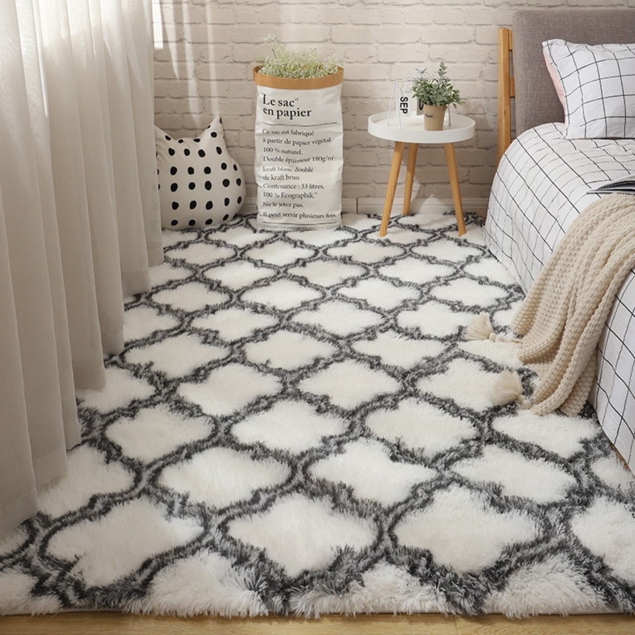 Thảm lông trải sàn cao cấp loại 1 kích thước 1m6x2m3