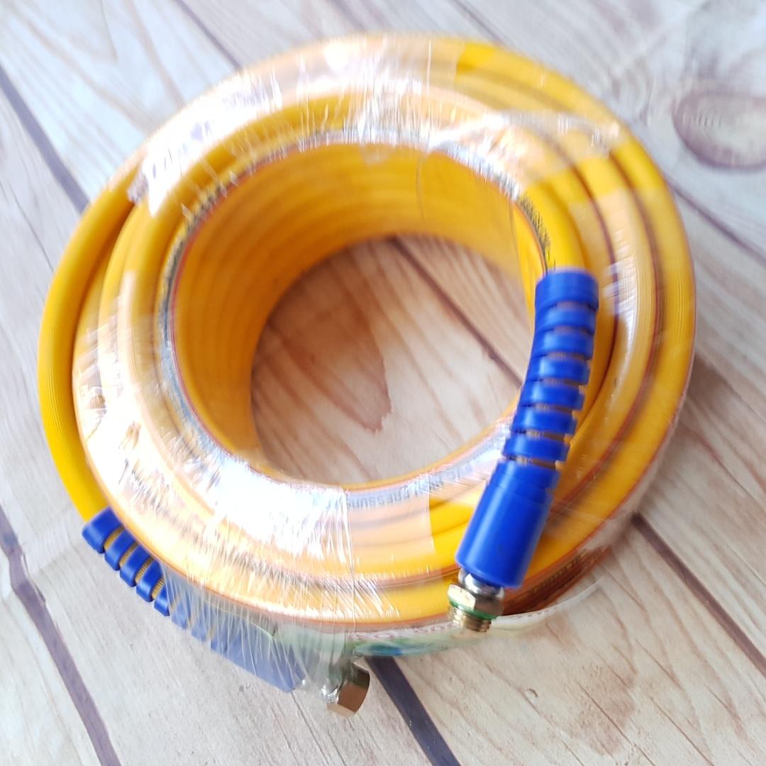 Cuộn Ống dây rửa xe 10Mét cao cấp loại tốt cho máy bơm xịt rửa áp lực cao -Ren trong ngoài 14mm