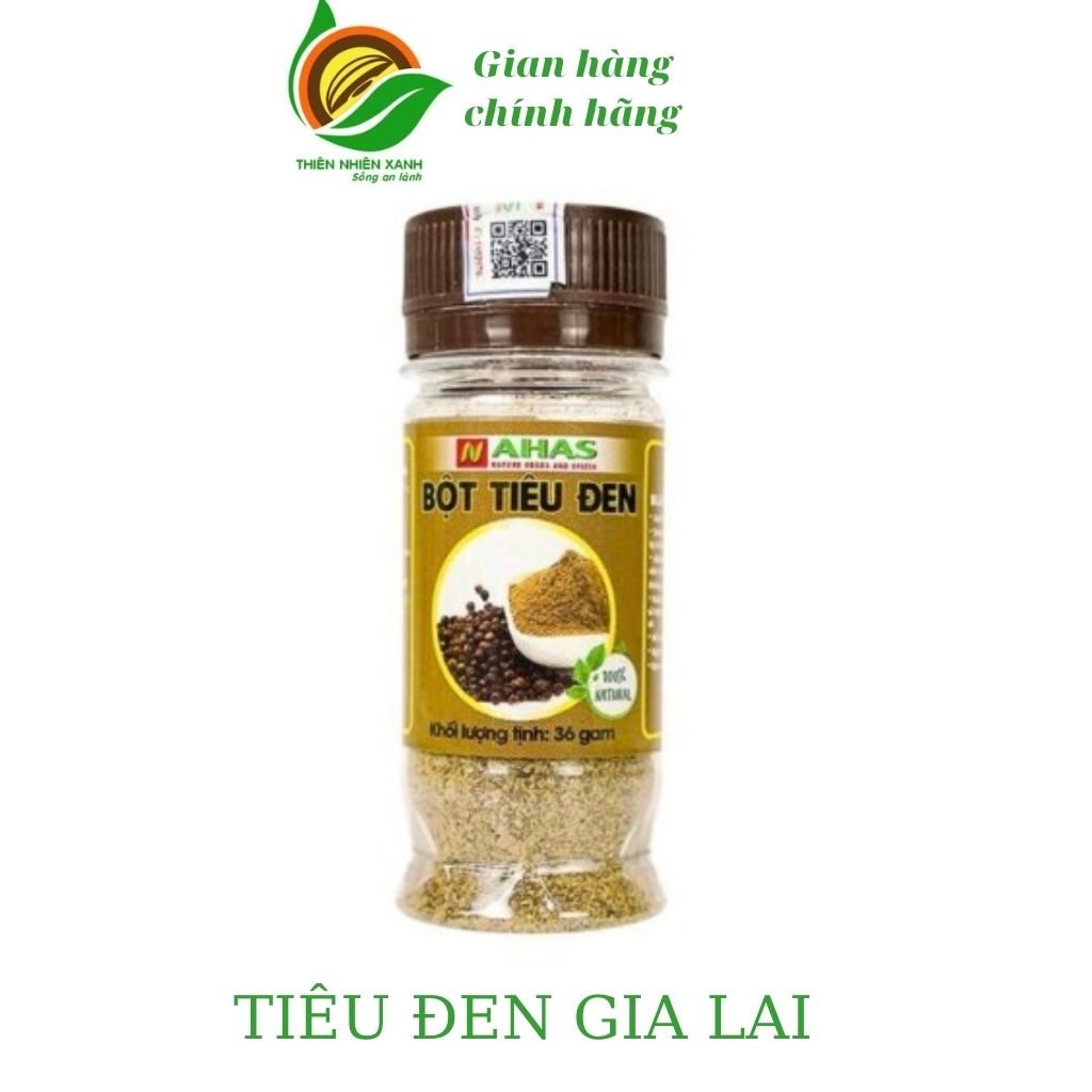 Bột hạt tiêu đen Gia Lai Nahas 36gram cay, thơm nồng