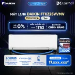 [MIỄN PHÍ CÔNG LẮP ĐẶT 1TR3] - Máy lạnh Inverter 1 Chiều Cao Cấp FTKZ25VVMV - 1HP 9000BTU
