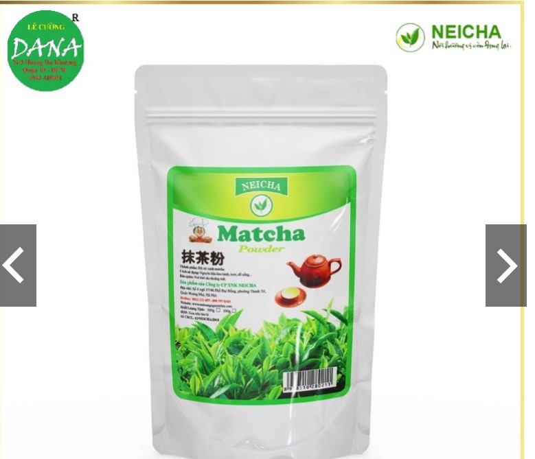 Bột trà xanh Matcha Neicha Đài Loan