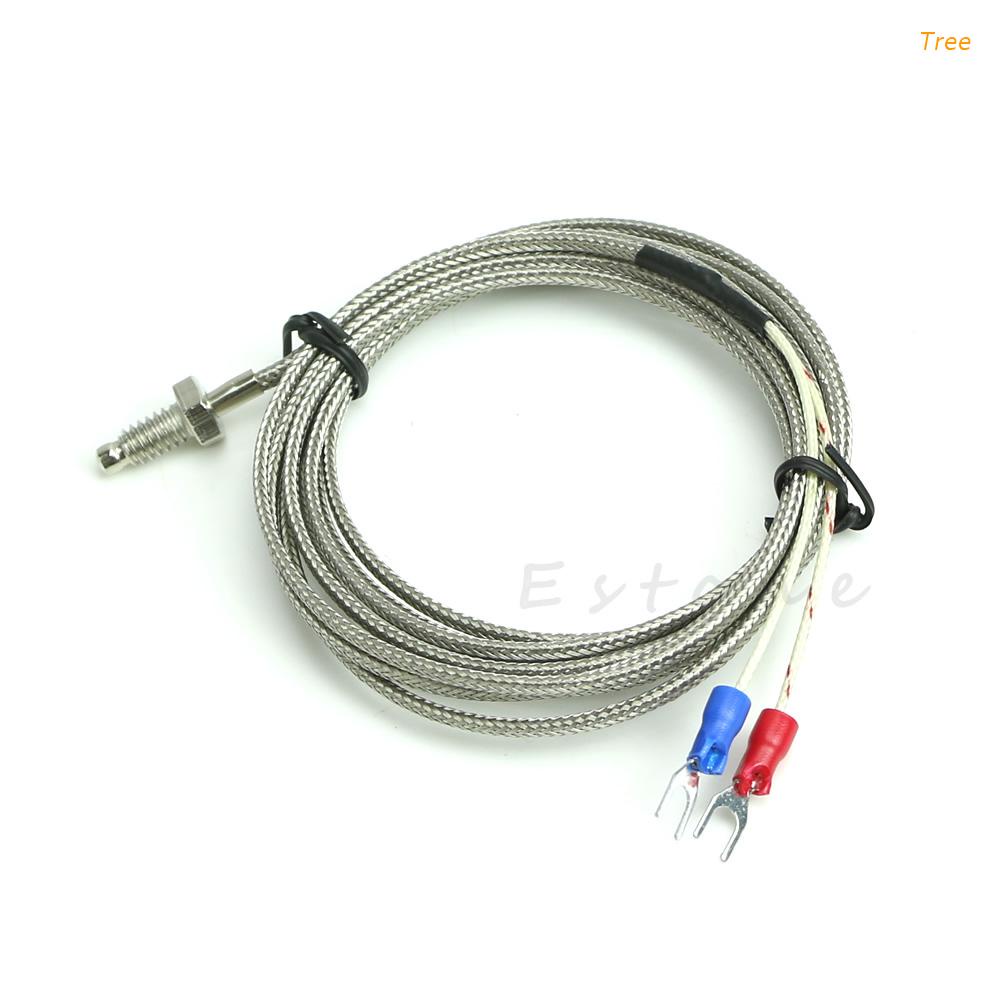 Dây dò cảm biến nhiệt độ dây 2 mét đầu dò m6 dạng can k dải đo 0-800 độ c