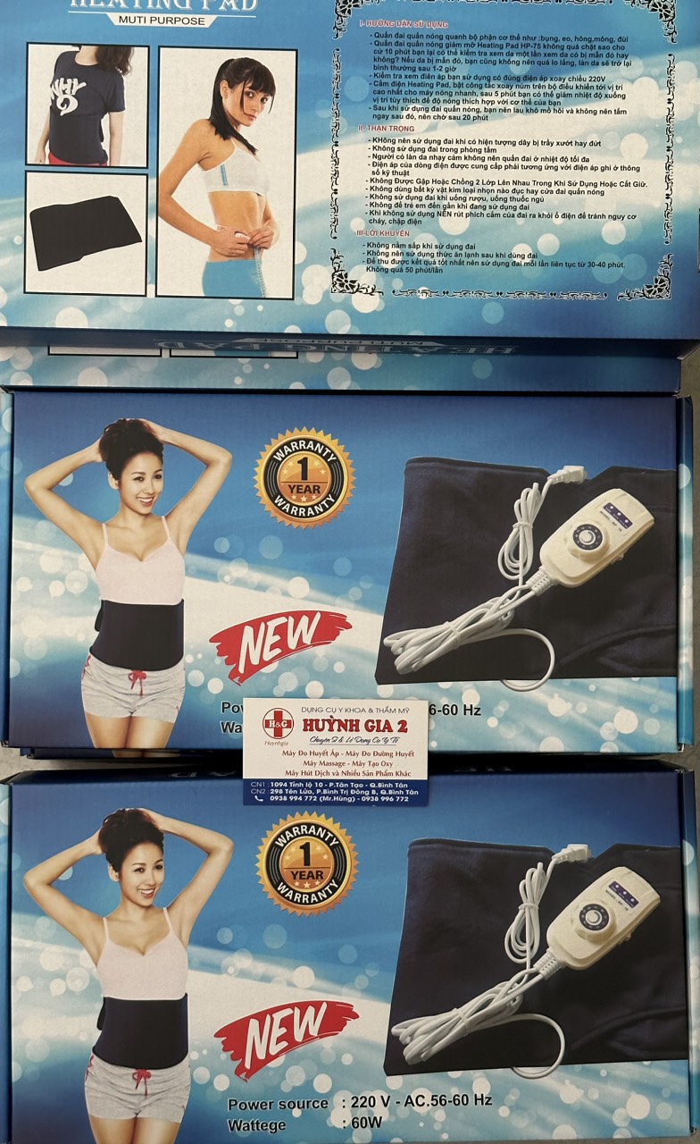 Đai Quấn Nóng Giảm Mỡ Bụng Heating Pad BẢO HÀNH 1 NĂM