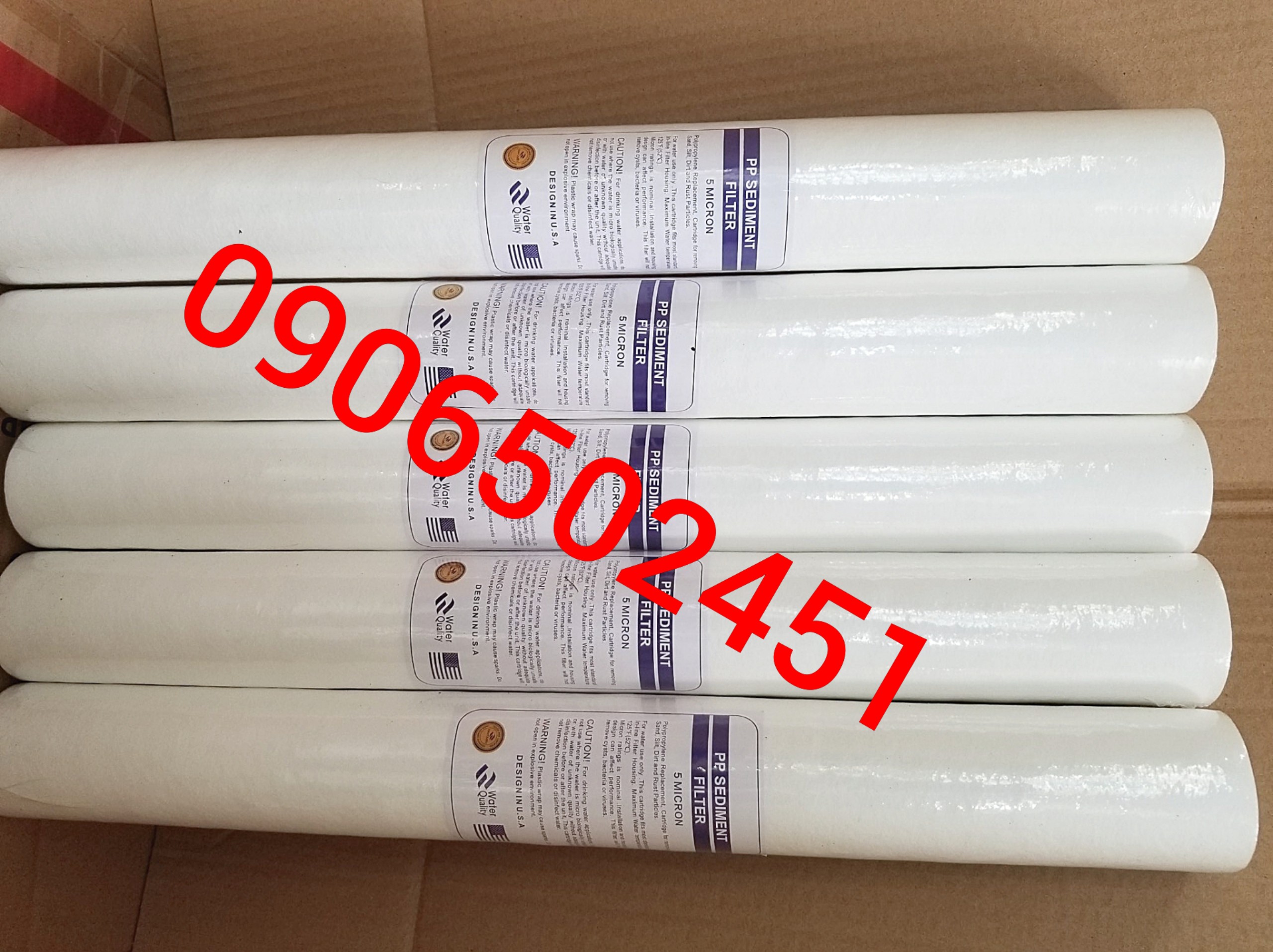 Bộ 20 lõi lọc nước số 1 pp 20 inch tem chuẩn usa
