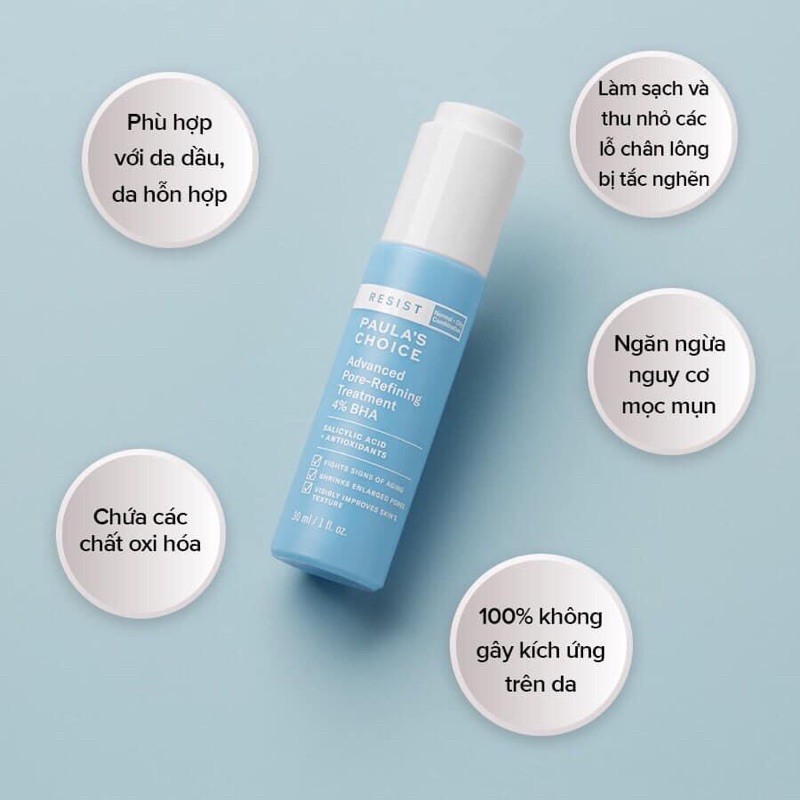 Tẩy Da Chết Hoá Học Bha Resist Daily Pore Refining Treatment 2% Bha
