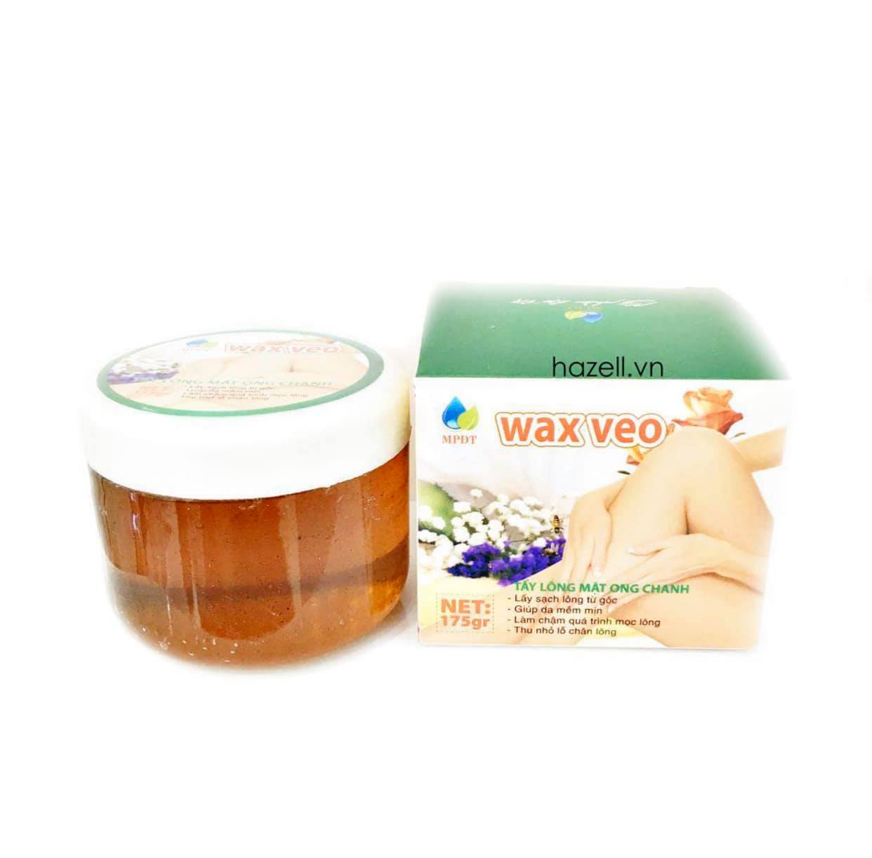 Wax lông mật ong veo tặng kèm que và giấy