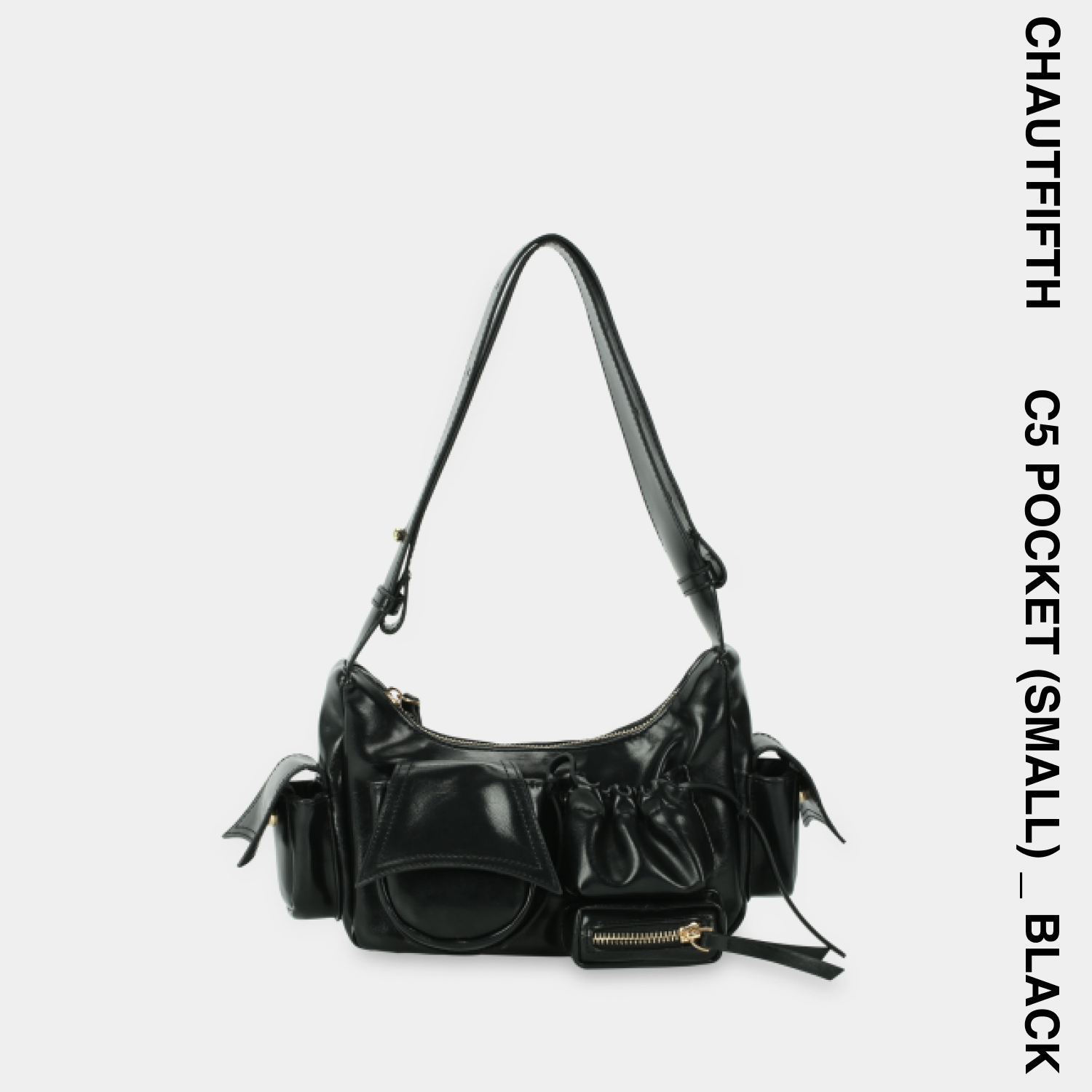 Túi xách c5-pocket size nhỏ màu đen - chautfifth