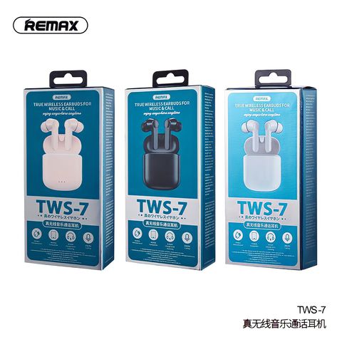 Tai nghe bluetooth Remax TWS-7 True Wireless kiểu dáng airpods chính hãng