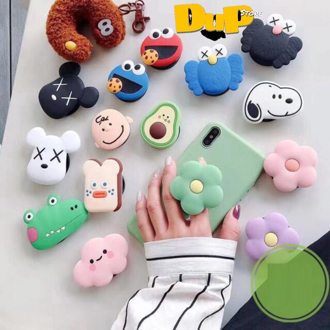 Gía đỡ chống lưng cho điện thoại, hình POP dễ thương