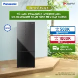 [Chỉ giao miền Bắc sau] Tủ lạnh Panasonic Inverter 420L NR-BX471WGM9 Ngăn đông mềm Mặt gương