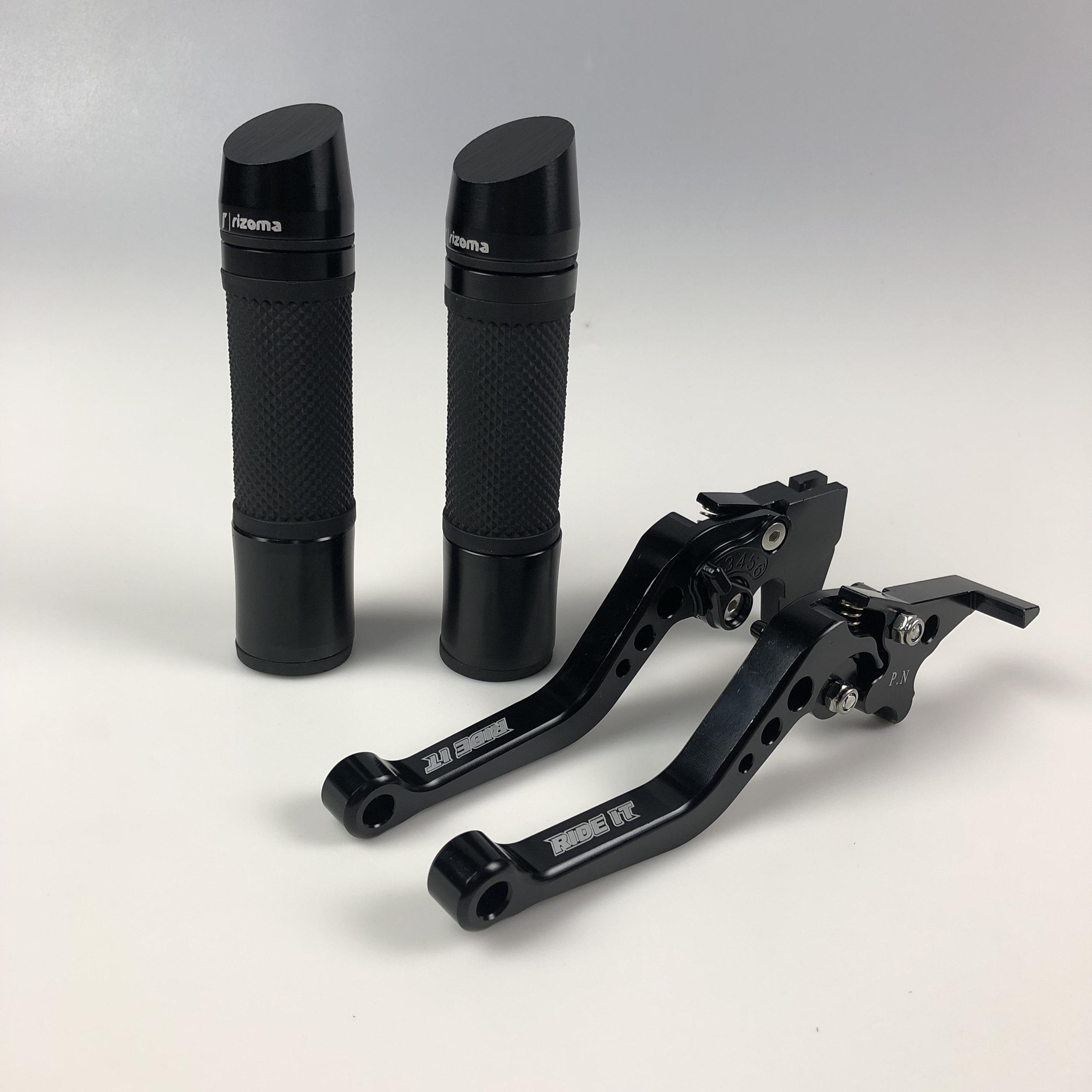 COMBO2 Bao tay gù xéo + tay thắng 6 số tăng chỉnh dùng cho các dòng xe Air Blade / Vision/ Click/ Vario/ Lead/ SCR ( màu đen) Hoành Sơn