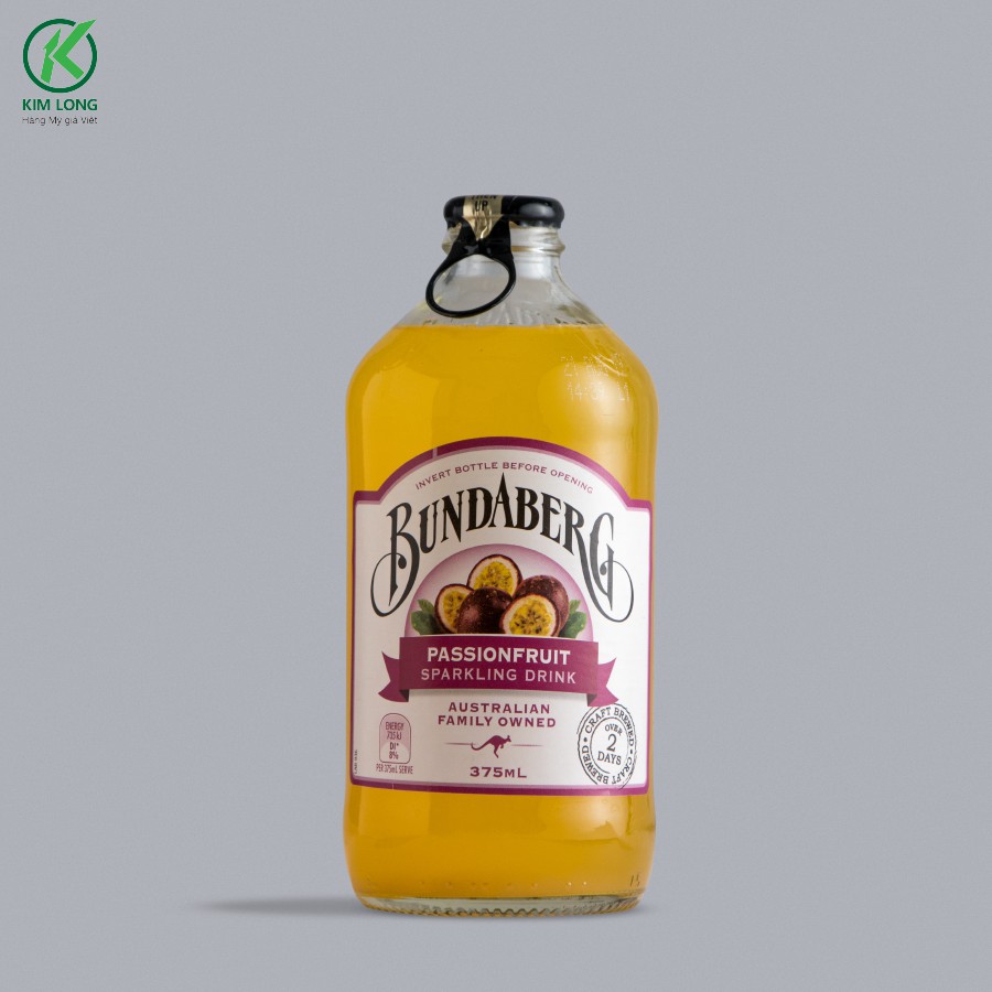 Nước trái cây úc có ga bundaberg passionfruit - chanh dây