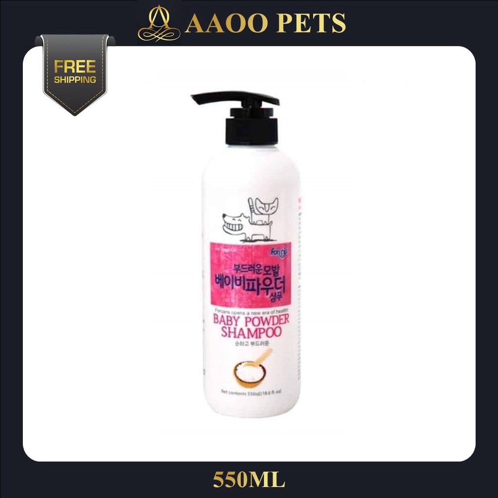 Sữa tắm cho chó con forcans ?? freeship?? baby powder forbis 550ml - dầu gội dưỡng da và lông cho chó con hàn quốc