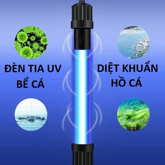 Đèn uv 9w diệt tảo diệt khuẩn cho bể cá , an toàn cho cá cảnh