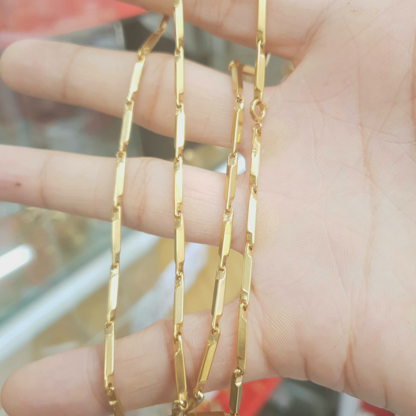 Dây Chuyền Kiểu Trúc Trụ Trơn Titanium Cao Cấp-Dùng lâu dài tắm rửa thoải mái không đen