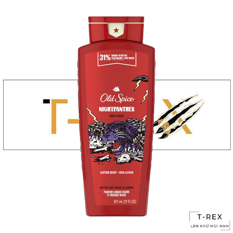 Sữa Tắm Old Spice Night Panther 621ML
