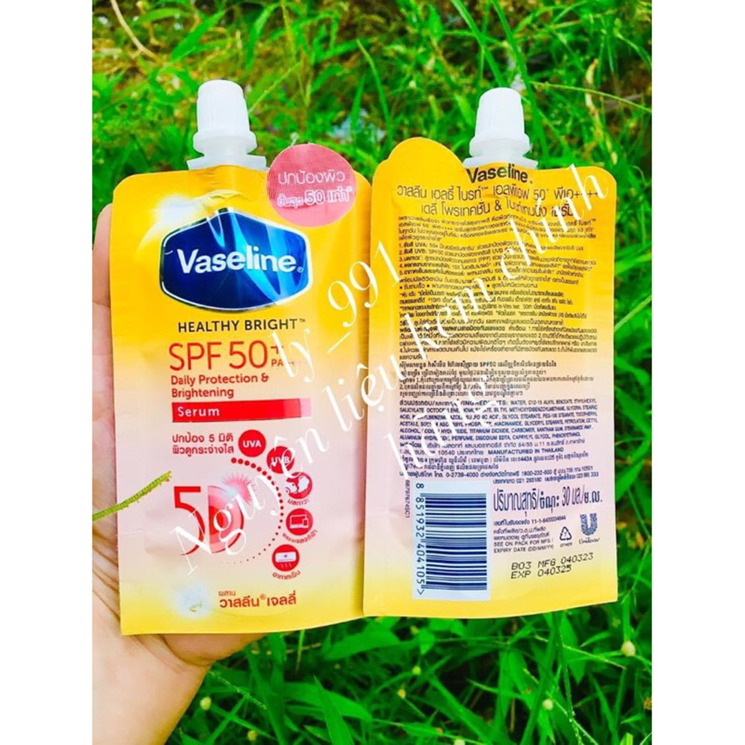 Serum dưỡng thể Vaseline 50x Thái Lan trắng da chống nắng 30ml