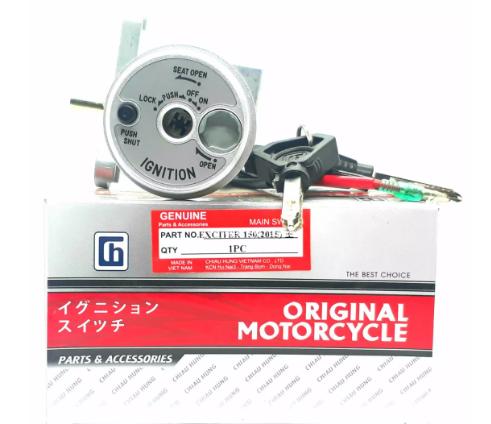 Bộ ổ khóa xe Exciter 150cc loại 6 cạnh