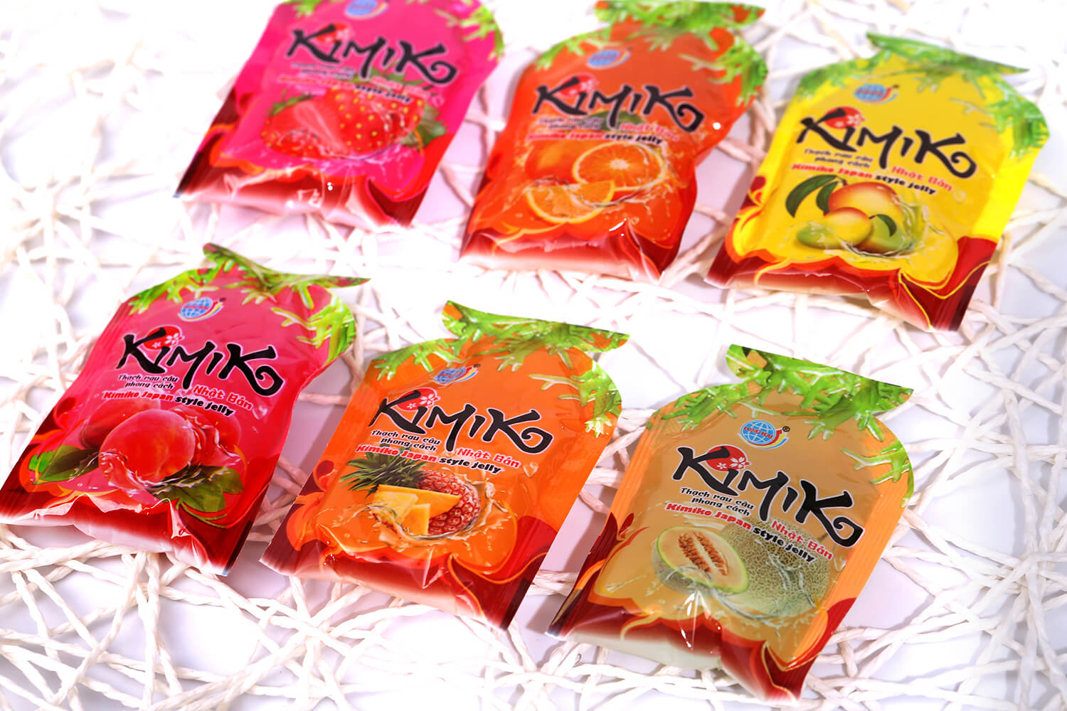 Thạch rau câu Long Hải Kimiko túi 216g. Quà tặng từ thiên nhiên - Đồ ăn vặt