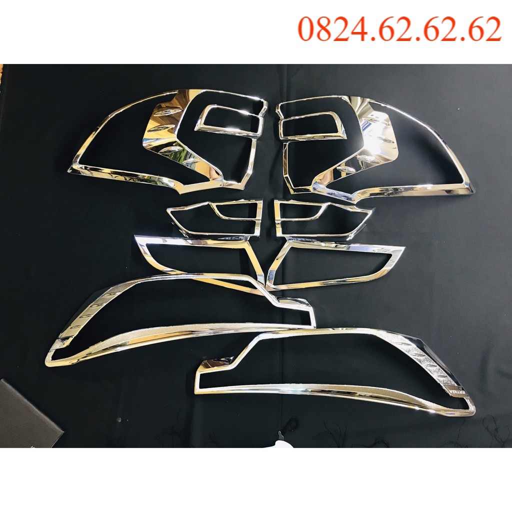 Ốp viền đèn hậu xe Suzuki XL7 mạ crom cao cấp mạ crom