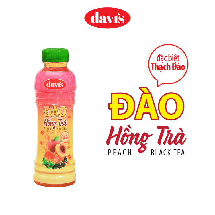 Đào hồng trà davi’s – chai 450ml - thùng 24 chai